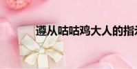 遵從咕咕雞大人的指示(遵從)