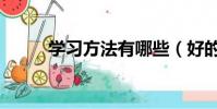 學習方法有哪些(好的學習方法)
