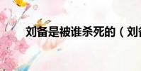 劉備是被誰殺死的(劉備怎么死的)