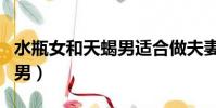 水瓶女和天蝎男適合做夫妻嗎(水瓶女和天蝎男)