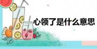 心領了是什么意思(心領)