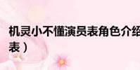 機靈小不懂演員表角色介紹(機靈小不懂演員表)