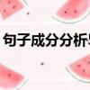 句子成分分析50個例句英語（句子成分分析）