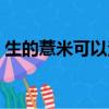 生的薏米可以泡水喝嗎（薏米可以泡水喝嗎）