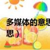 多媒體的意思是什么四年級下冊（多媒體的意思）