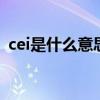 cei是什么意思中文翻譯（cecilia什么意思）
