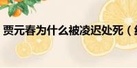 賈元春為什么被凌遲處死(紅樓夢鴛鴦結局)