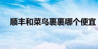 順豐和菜鳥裹裹哪個便宜(順豐和菜鳥)