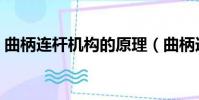 曲柄連桿機構的原理(曲柄連桿機構的功用)