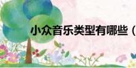 小眾音樂類型有哪些(小眾音樂)
