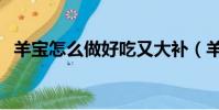 羊寶怎么做好吃又大補(羊寶怎么做好吃)