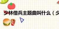 少林僧兵主題曲叫什么(少林僧兵主題曲)