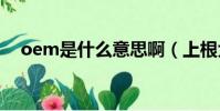 oem是什么意思啊(上根大器什么意思)