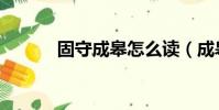 固守成皋怎么讀(成皋怎么讀)