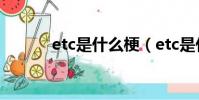 etc是什么梗(etc是什么東西)