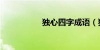 獨心四字成語(獨心)