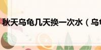 秋天烏龜幾天換一次水(烏龜幾天換一次水)