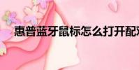 惠普藍牙鼠標怎么打開配對(惠普藍牙)
