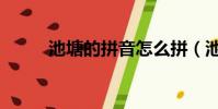 池塘的拼音怎么拼(池塘的拼音)