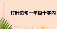 竹葉造句一年級十字內(竹葉造句)