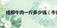 成都牛肉一斤多少錢(牛肉一斤多少錢)