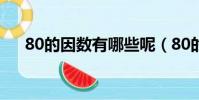 80的因數有哪些呢(80的因數有哪些)