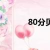 80分貝的聲音有多大（80分）