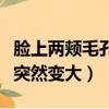 臉上兩頰毛孔突然變大正常嗎（臉上兩頰毛孔突然變大）