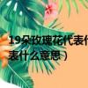 19朵玫瑰花代表什么意思朵玫瑰花語是什么（19朵玫瑰花代表什么意思）