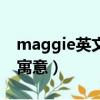 maggie英文名寓意什么（英文名maggie的寓意）