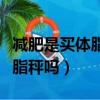 減肥是買體脂秤還是體重秤（減肥有必要買體脂秤嗎）