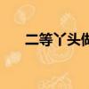 二等丫頭做什么（二等女生頭等愛情）
