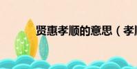 賢惠孝順的意思(孝順的意思)