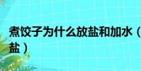煮餃子為什么放鹽和加水(煮餃子為什么要放鹽)