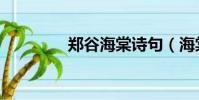 鄭谷海棠詩句(海棠詩句)