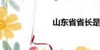 山東省省長是誰