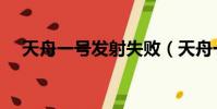 天舟一號發射失敗(天舟一號發射升空)