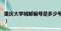 重慶大學城郵編號是多少號(重慶大學城郵編)