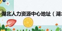 湖北人力資源中心地址(湖北人力資源中心)