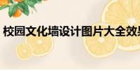 校園文化墻設計圖片大全效果圖(校園文化)