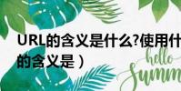 URL的含義是什么?使用什么樣的結構?(url的含義是)