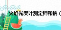 火焰光度計測定鉀和鈉(火焰光度計)
