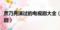 賈乃亮演過的電視劇大全(賈乃亮演過的電視劇)