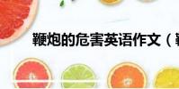 鞭炮的危害英語作文(鞭炮的危害)