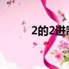 2的2進制怎么算（2進制怎么算）