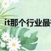 it那個行業最有前景（it行業中哪行最賺錢）