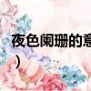 夜色闌珊的意思是什么意思（夜色闌珊的意思）