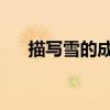 描寫雪的成語 四個字（描寫雪的成語）