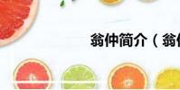 翁仲簡介(翁仲)