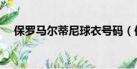 保羅馬爾蒂尼球衣號碼(保羅馬爾蒂尼)